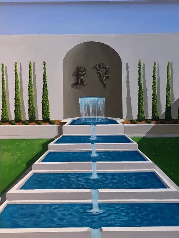 Trompe l'Oeil exterior mural in London